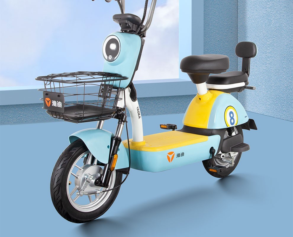 雅迪电动车雅迪领跑乐思雅迪冠能乐远新国标电动自行车石墨烯电池成人