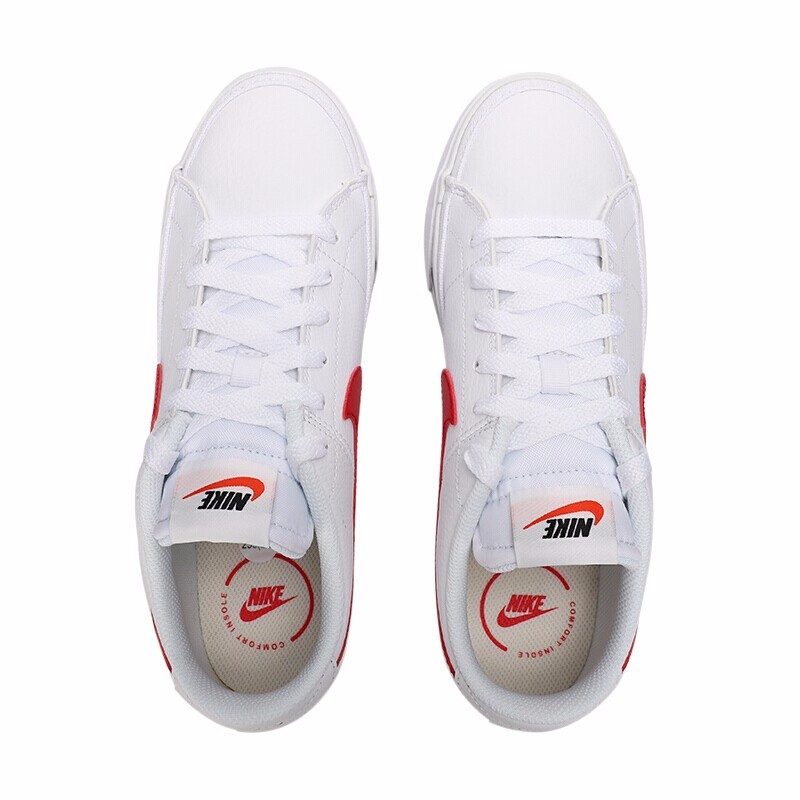 nike耐克鞋男2022春季新款白色红勾运动鞋休闲鞋板鞋cu4150-105 cu