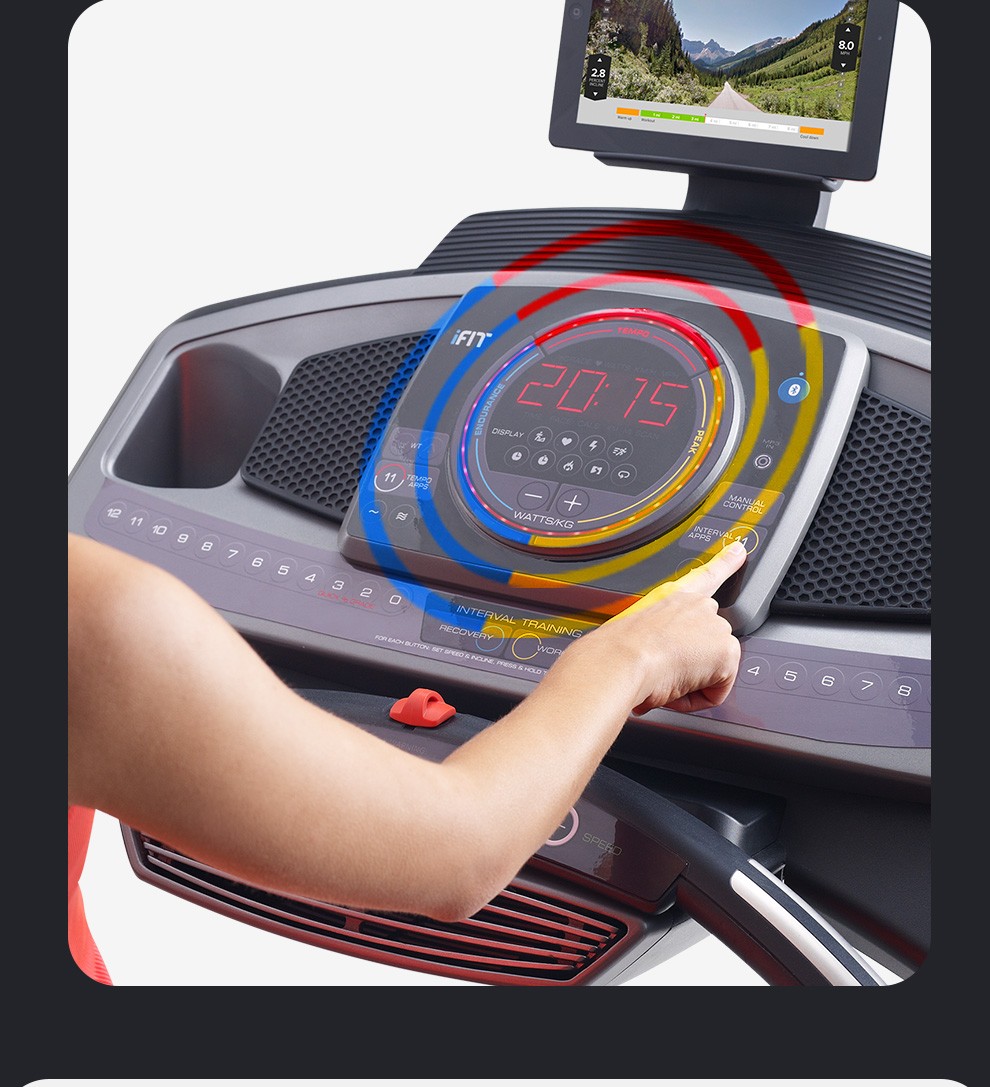 美国爱康proform跑步机家用99816环形强度显示可折叠智能气垫式超强