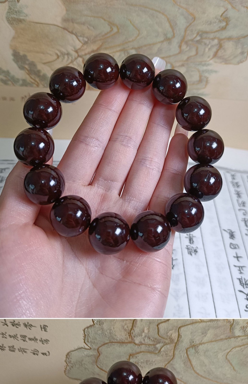 集祥阁天然紫金鼠光珠菩提子正圆毕业级精挑老料佛珠念珠文玩手串男女