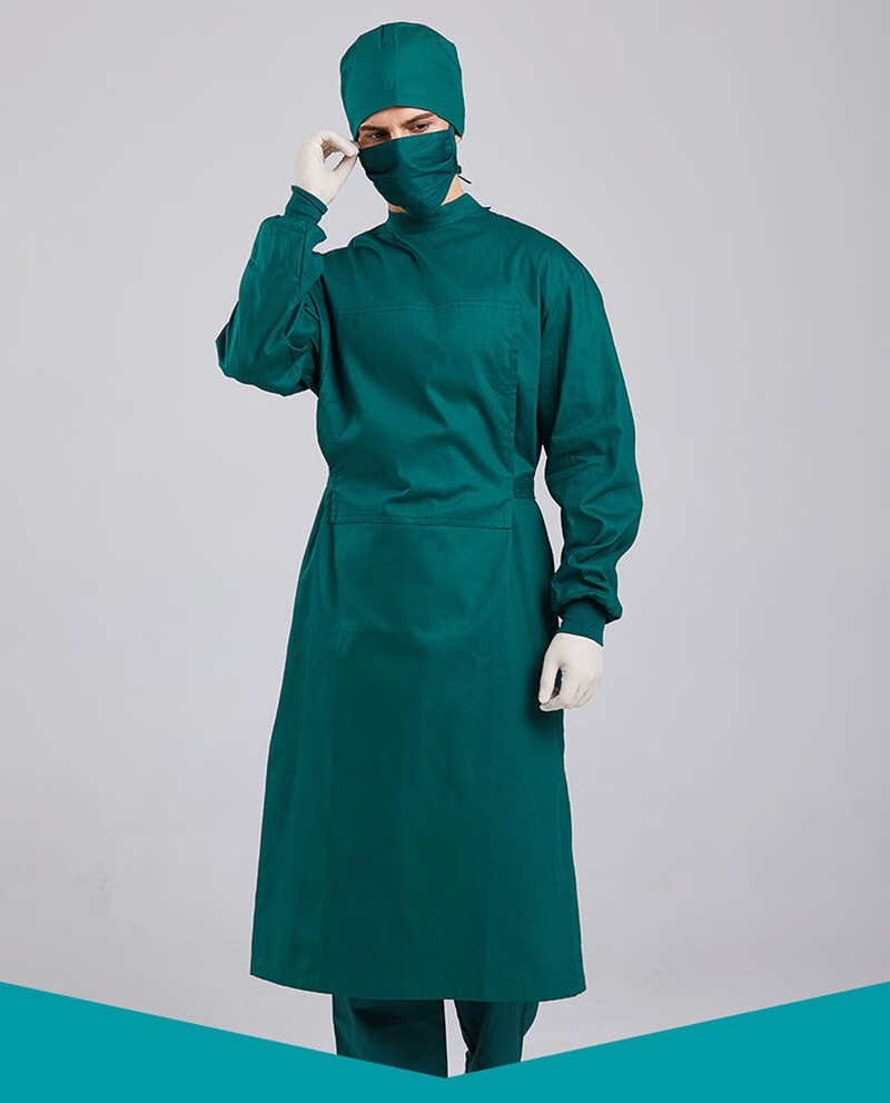 宁爵ningjue纯棉手术室工作服女男长袖反穿衣服白色女士半包s