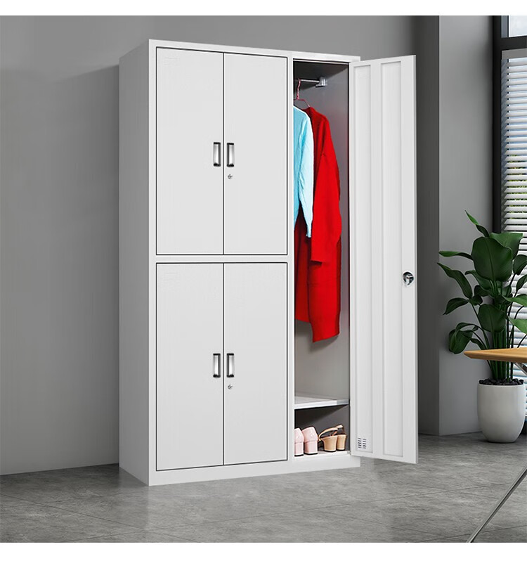 远奥更衣柜钢制文件柜铁皮柜办公资料柜员工柜五门全铁更衣柜加厚款