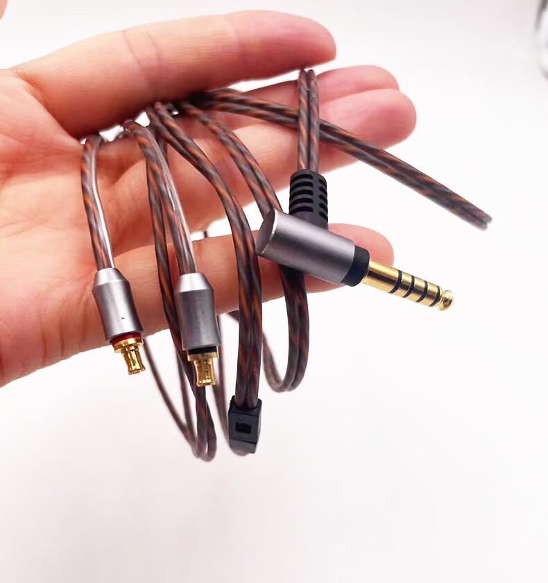 earmax44mm25mm平衡线适用铁三角ls400ls300ls200单晶铜耳机线棕单35