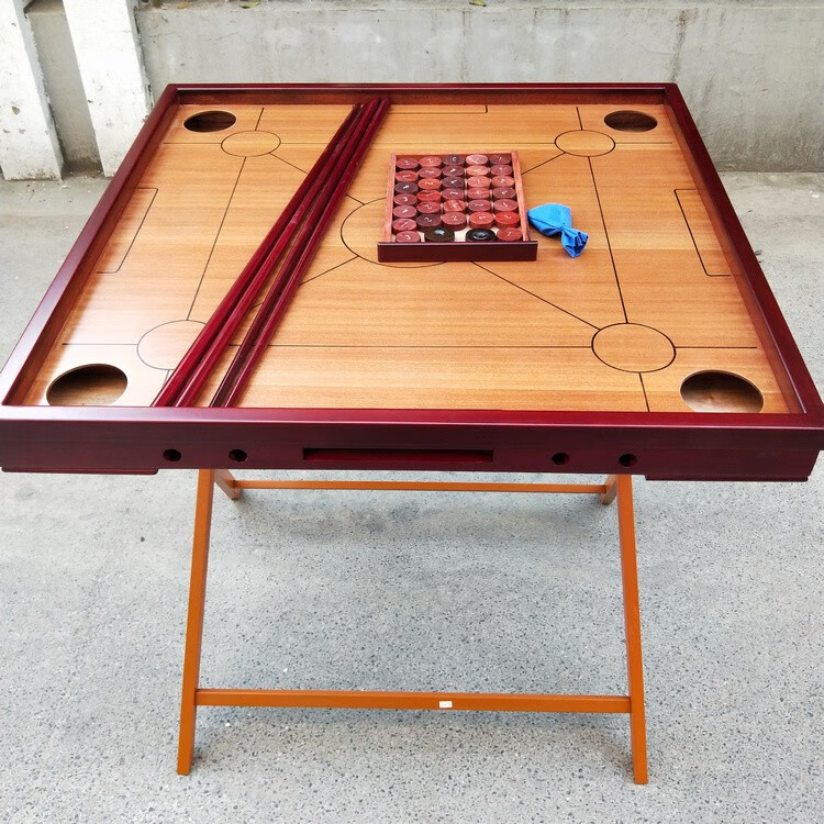 康乐球漆面康乐球台克朗棋球盘厂家直销标准家用台球桌红木款棋子一套