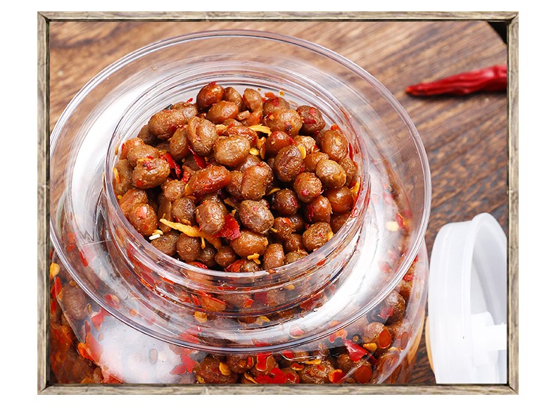 500g湖南新化冷江特产香辣腊八豆调味料下饭菜拌面豆瓣酱豆豉500克