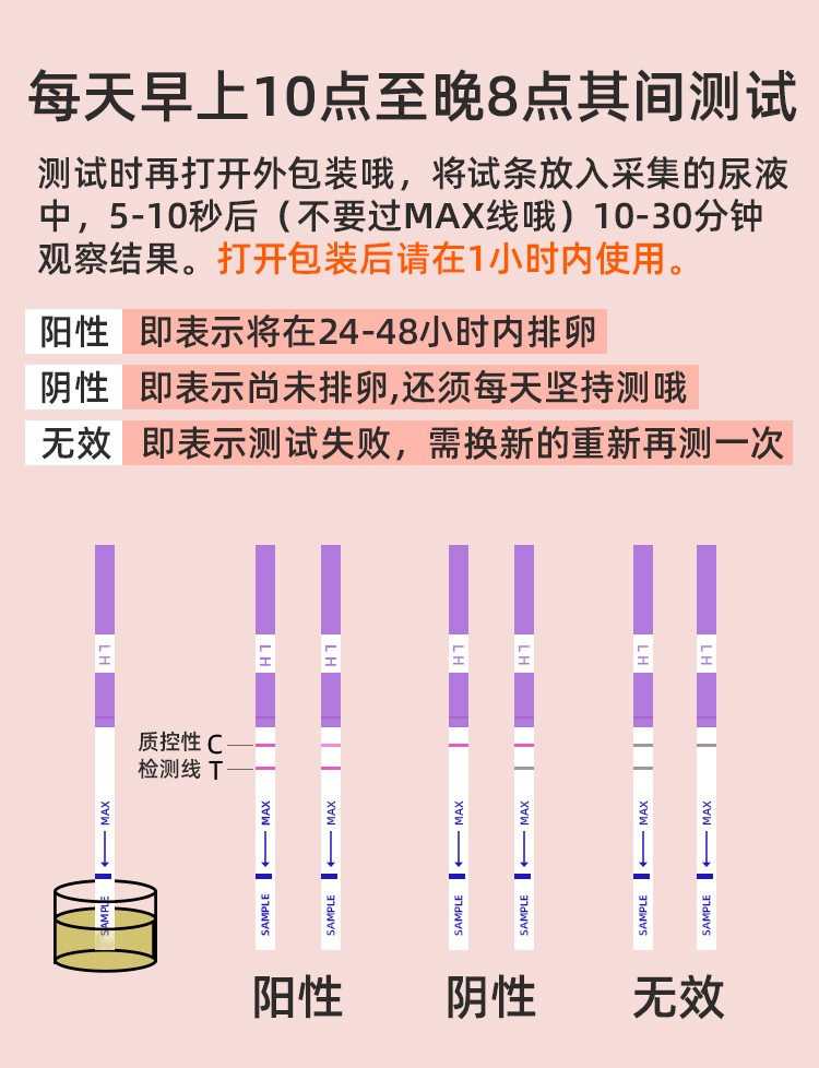 海氏海诺 早早孕验孕棒试纸 验孕笔备孕排卵试纸 高精度测排卵期备孕