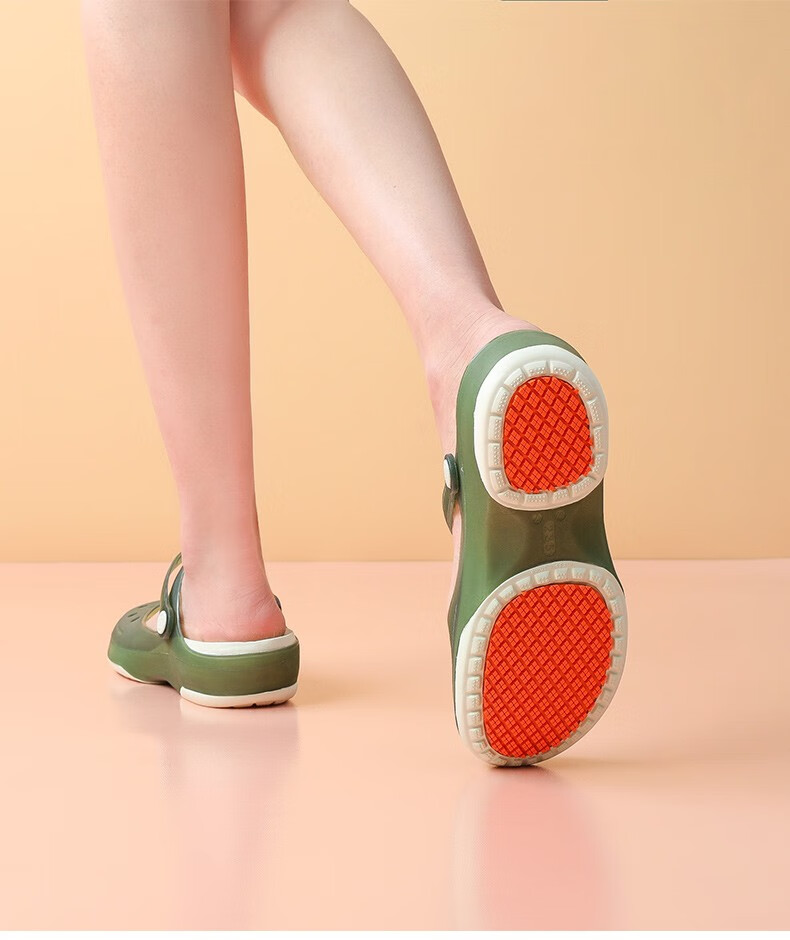 veblen维布伦厚底洞洞鞋女夏季新款玛丽珍包头孕妇凉拖鞋防滑护士鞋