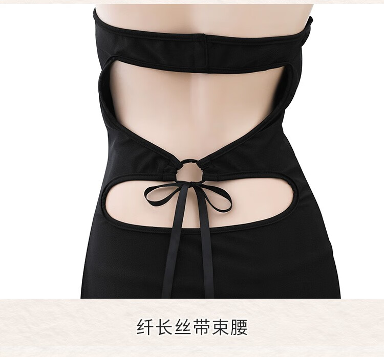 霏慕镂空绑带露背御姐连衣裙包臀紧身超短裙睡衣情趣内衣性感诱惑日系