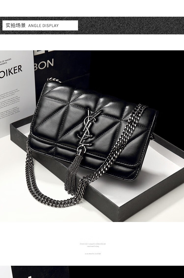 shenluolan520礼物包包女包奢侈品斜挎包菱格纹链条包女高级感单肩包