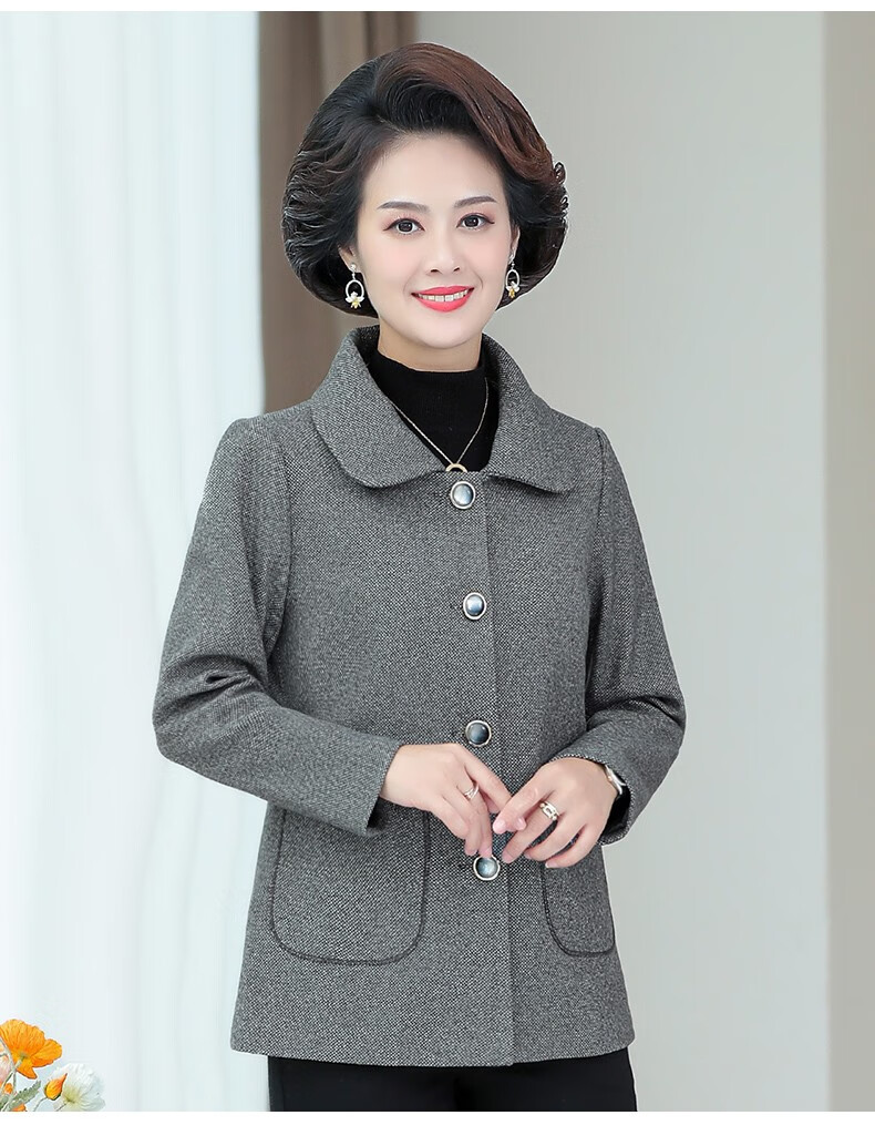 中老年女装外套春秋上衣妈妈装秋装新款4050岁衣服中年女士春秋外穿秋