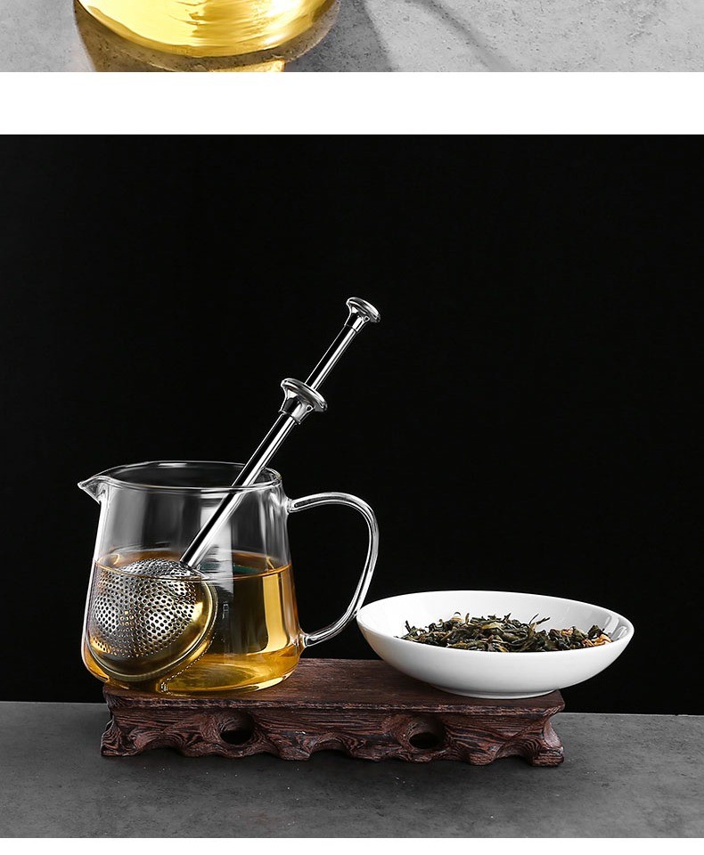 网球滤茶器抖音同款自动伸缩泡茶球升级款304不锈钢握感舒适耐用防菌