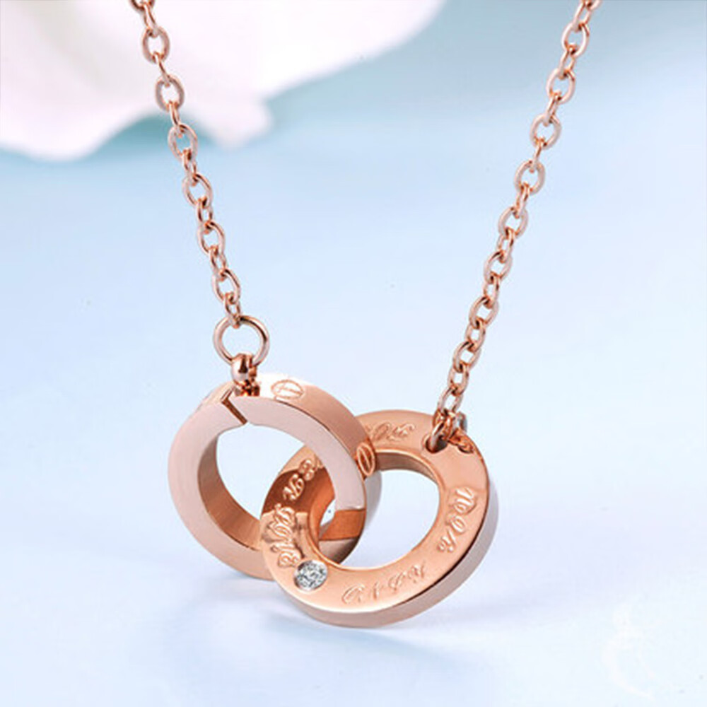 服装百货珂兰双环项链一条