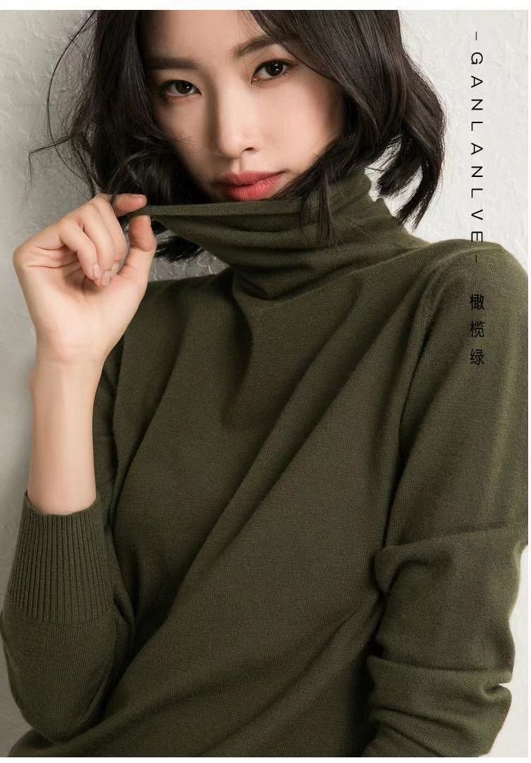 素沁仁针织衫女套头2021秋季新款时尚女装短款毛衣女宽松打底衫上衣