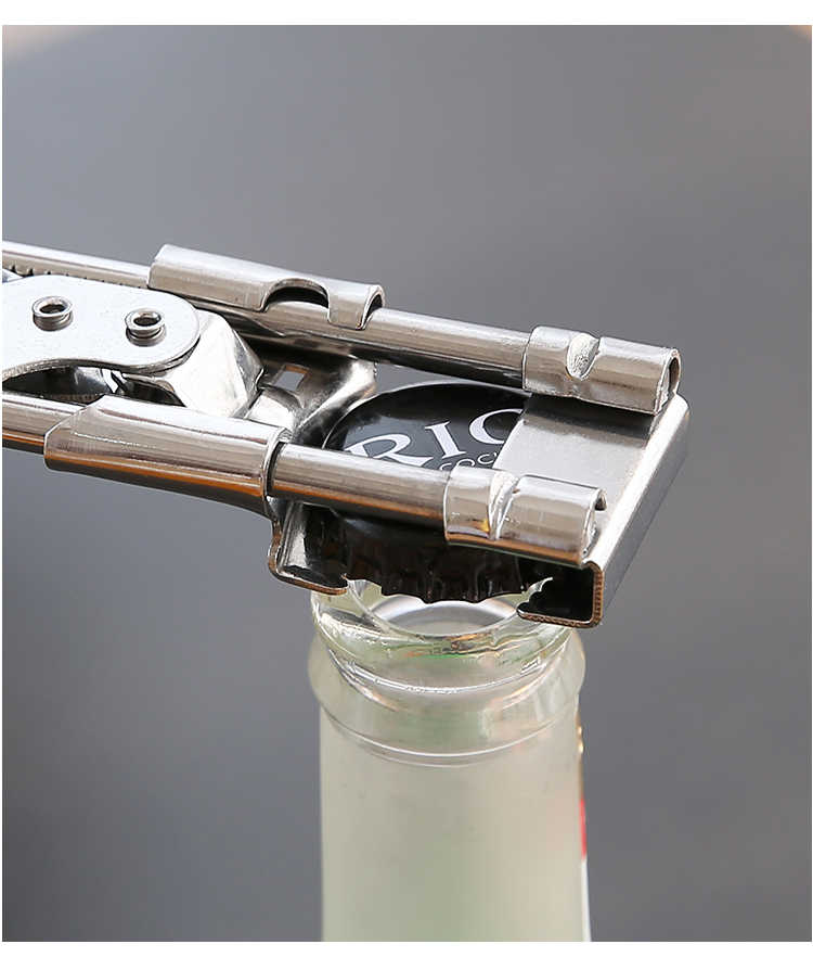 开罐器不锈钢防滑省力拧盖器啤酒开瓶器万能起子 多功能开瓶器【图片