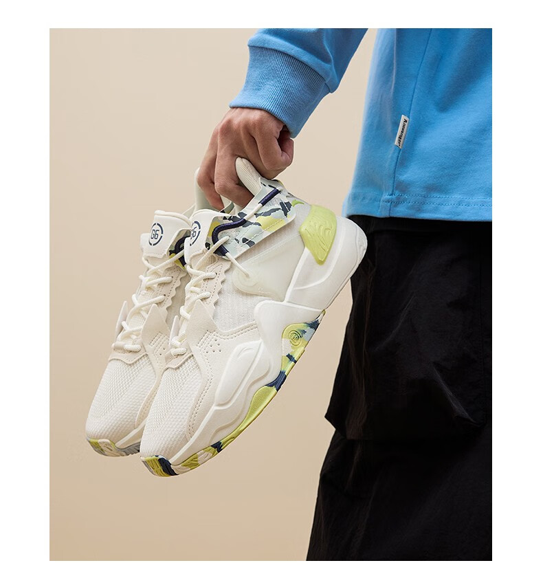 商场同款安踏g6汤休闲鞋男2022春季新款低帮运动鞋象牙白泥沙灰浅墨蓝