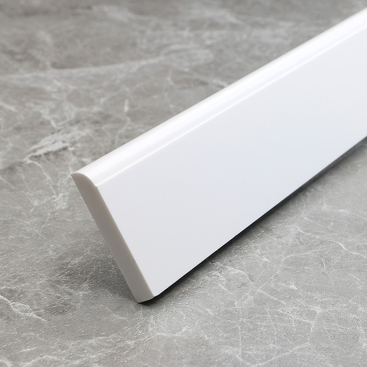 陌利家装建材轻奢高端石材人造大理石踢脚线客厅灰色地脚线通体瓷砖