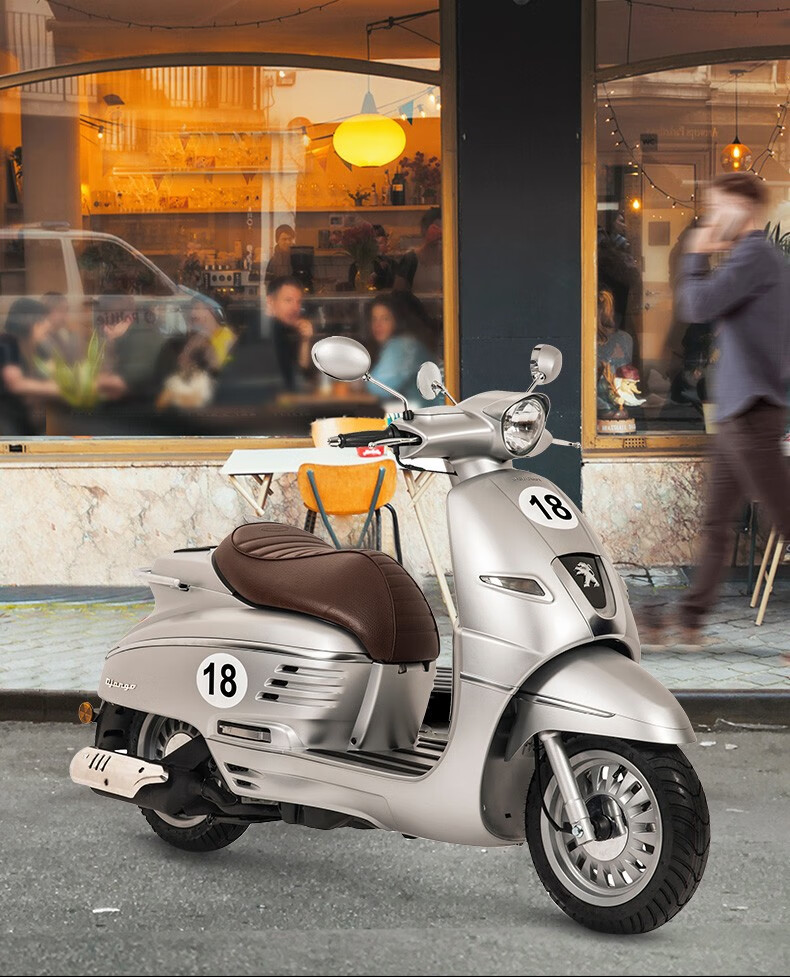 【定金】标致摩托django姜戈150cc sbc版国四电喷复古踏板摩托车 闪光