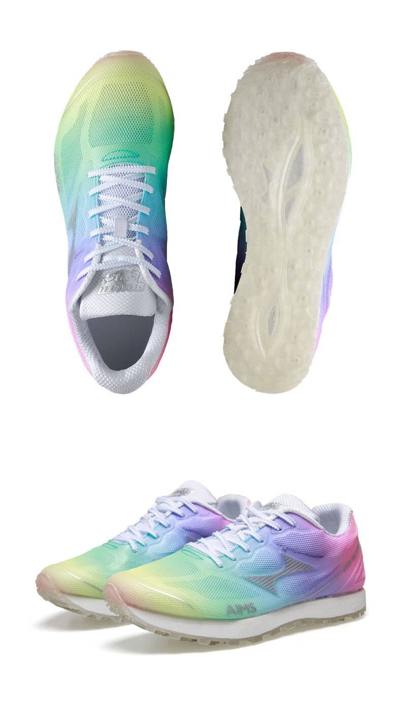 health海尔斯699s彩虹中考体育专用鞋男女学生跑步训练体测体考立定