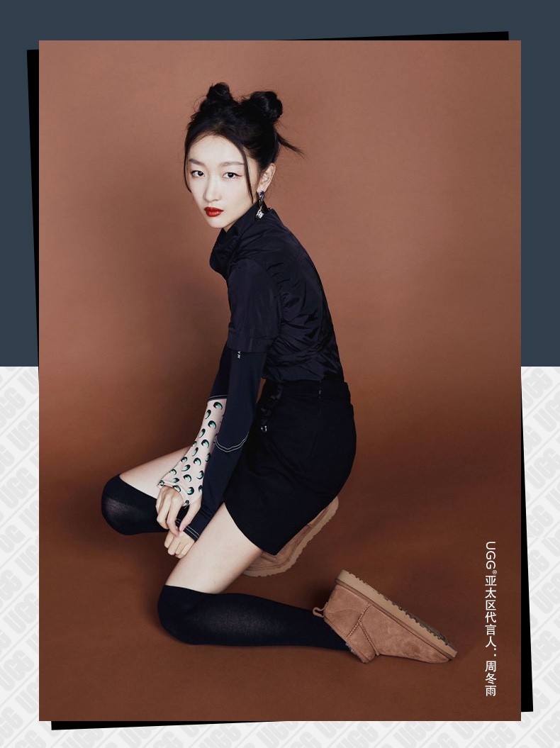 ugg冬季女士休闲经典迷你短靴舒适短筒靴周冬雨明星同款雪地靴1116109