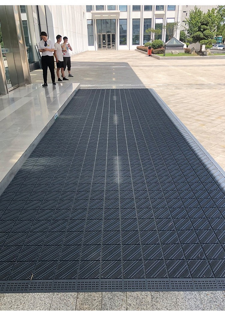 雅的优品室外地垫防滑垫酒店商场大门口户外塑料除尘脚垫商用拼接三