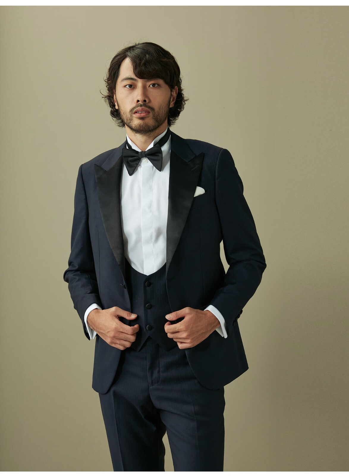 hany塔士多意大利guabello西服男套装结婚新郎婚礼礼服男士西装图亚特