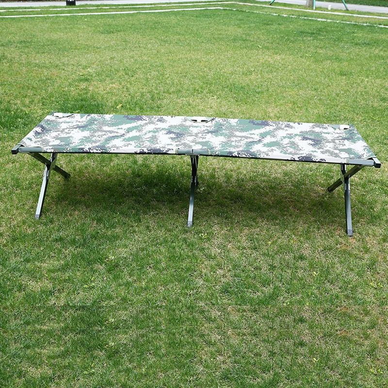 无人戟 lu迷彩行军床 铝合金床 1900*630*430mm 可折叠 lu迷彩折叠床