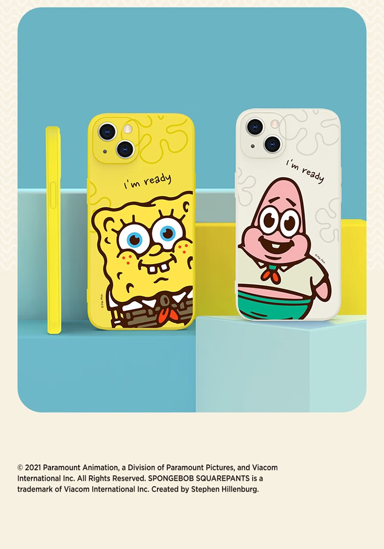 海绵宝宝苹果13手机壳iphone12promax保护套11硅胶可爱超薄卡通动漫