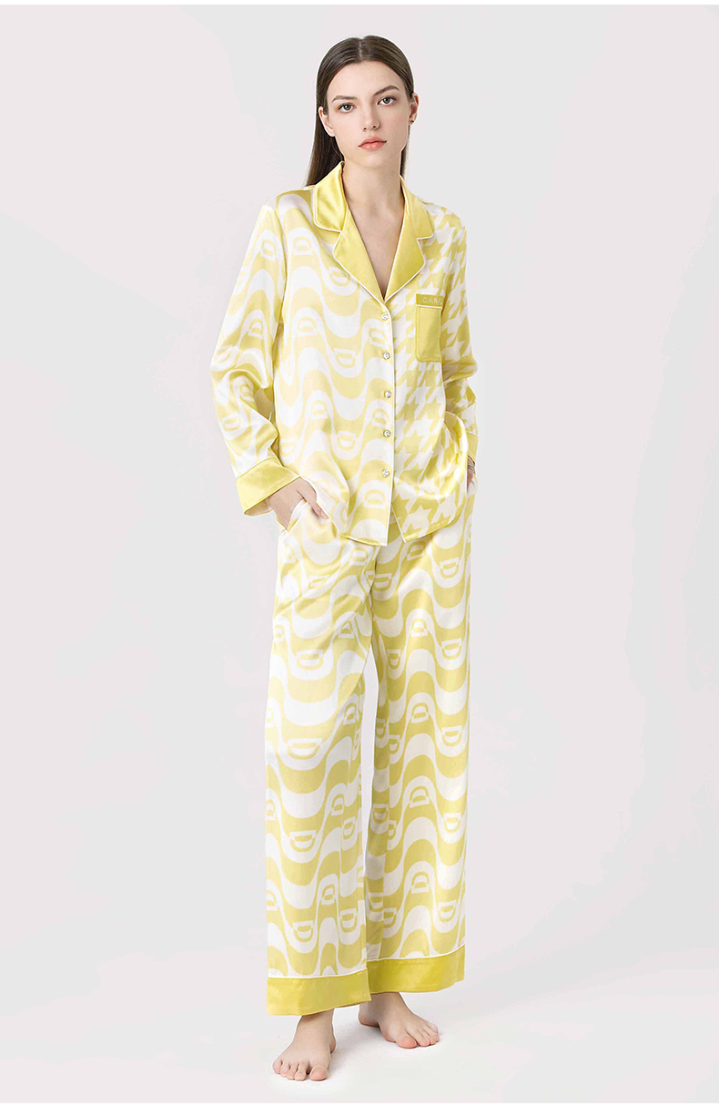 礼盒甄选dareone奢侈品女装reverse重磅真丝睡衣桑蚕丝家居服可外穿30