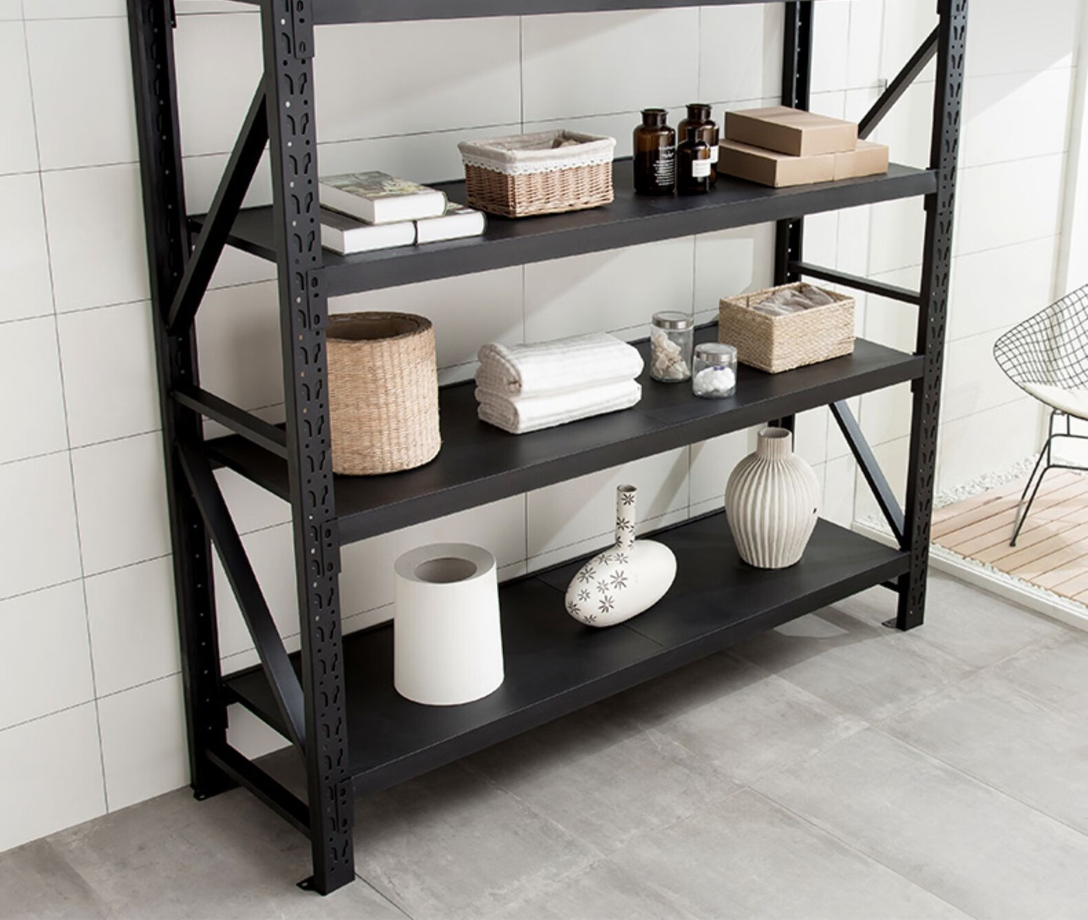 天祯家用货架置物架重型多功能仓库自由组合杂物架货物架子三四五层