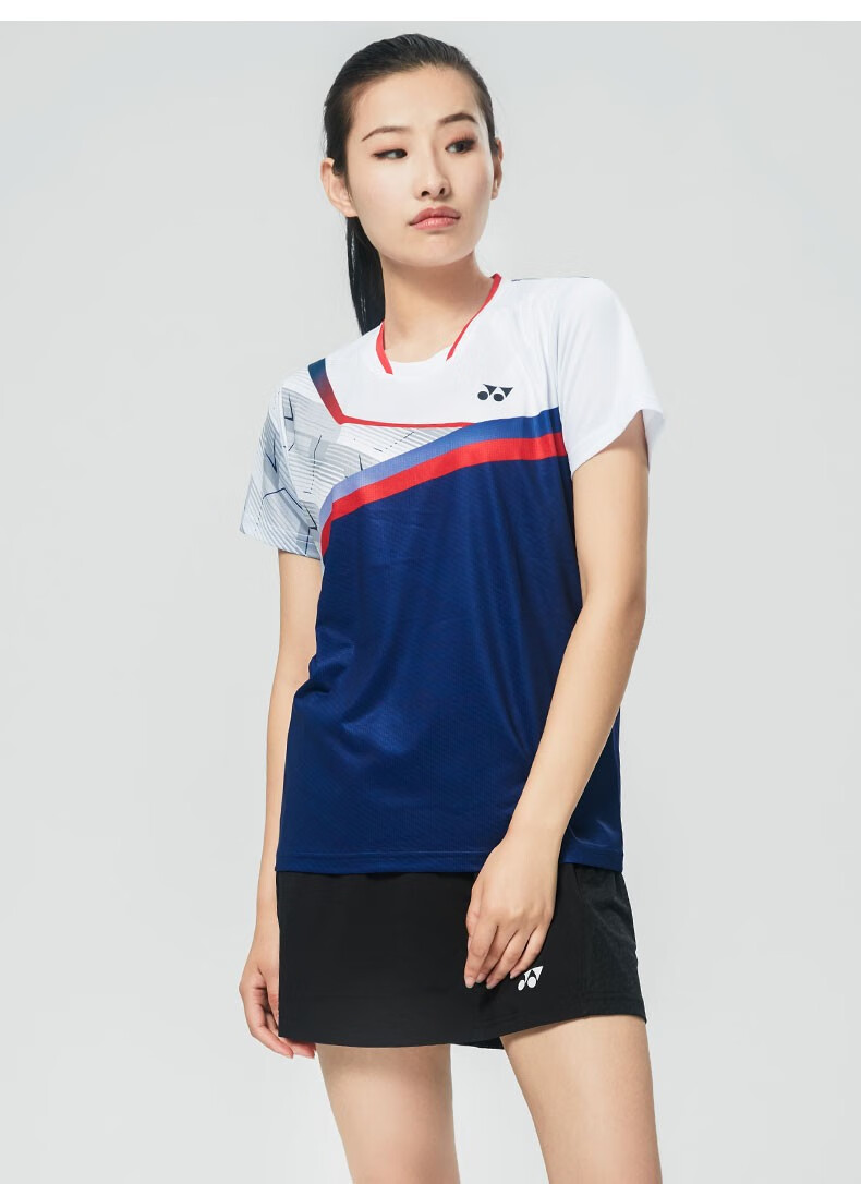 yonex尤尼克斯羽毛球服女2022年新款yy比赛透气吸汗系列 qw-2 l【图片