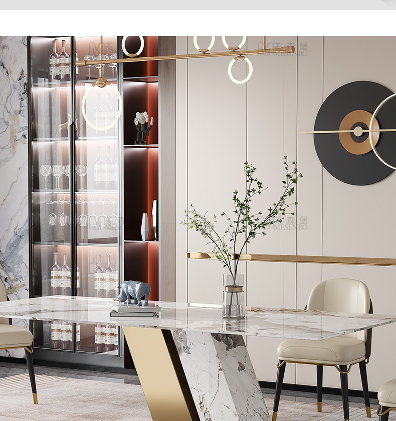 0m【设计师餐桌】 进口潘多拉亮光岩板【图片 价格 品牌 报