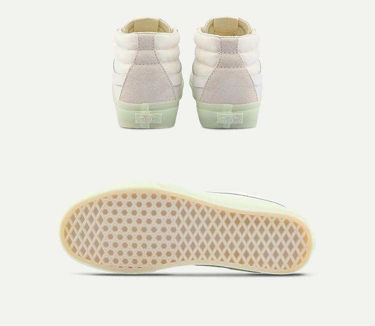 vans范斯官方白色夜光鞋底男女中帮板鞋运动鞋白色345
