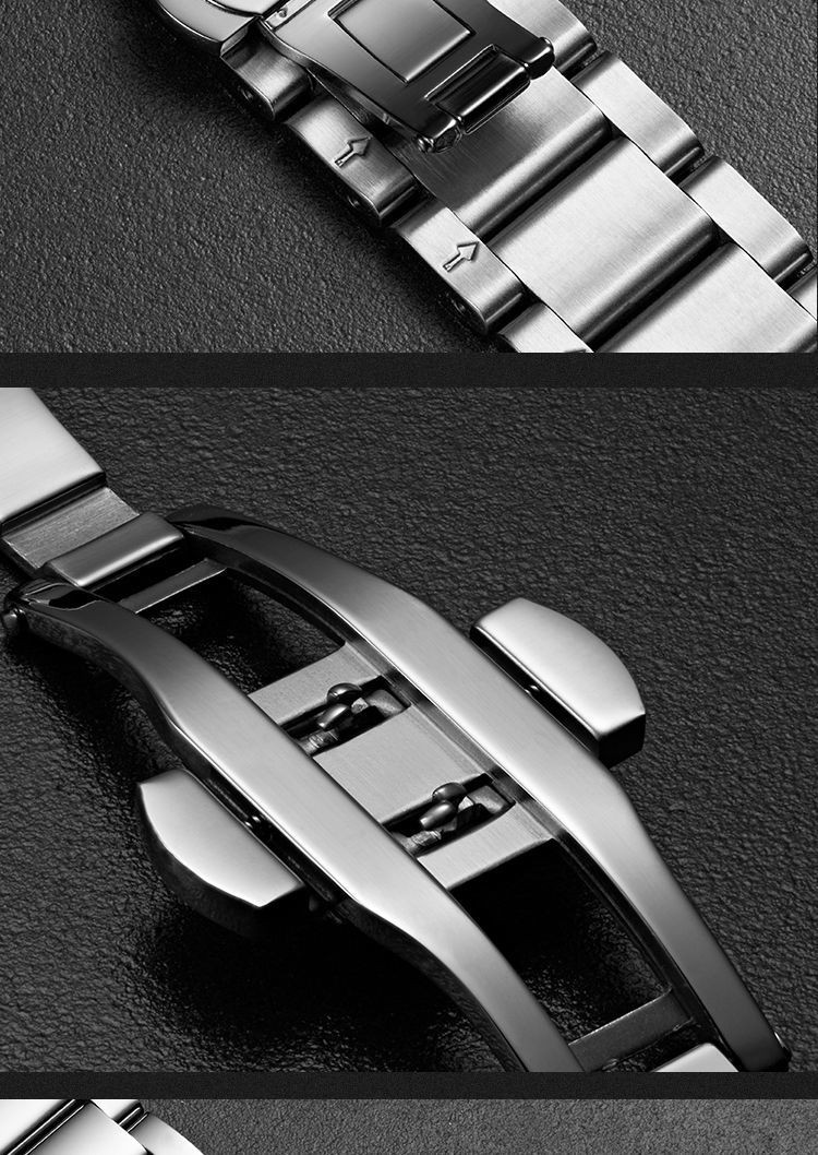 典禾 适配于阿玛尼表带满天星原装黑武士ar60008手表带钢带男女14