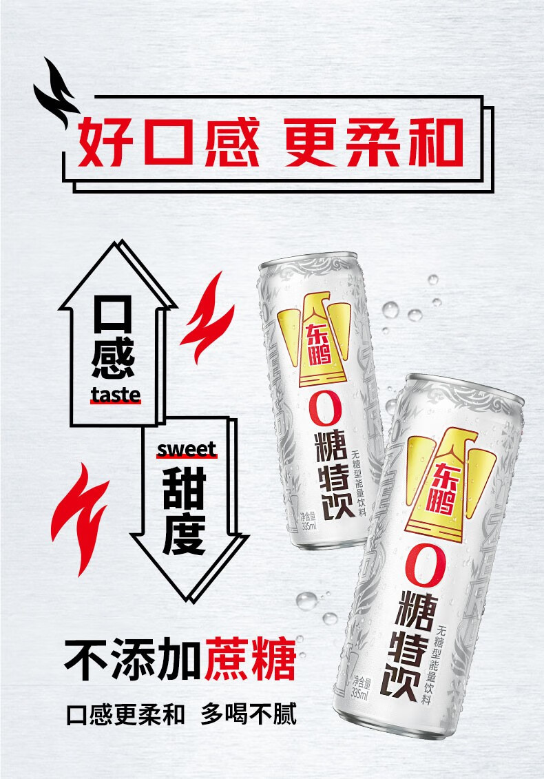东鹏特饮335ml6罐东鹏0糖特饮0糖能量饮料无糖型东鹏饮料新品24罐