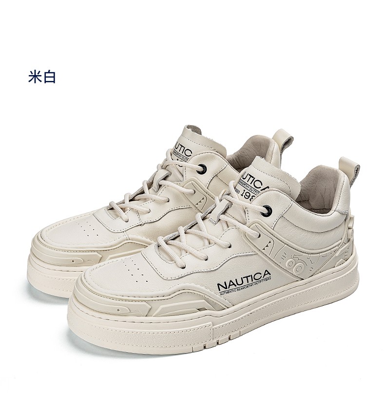 【商场同款】诺帝卡(nautica)男鞋新品秋季休闲鞋男士百搭板鞋男拼色