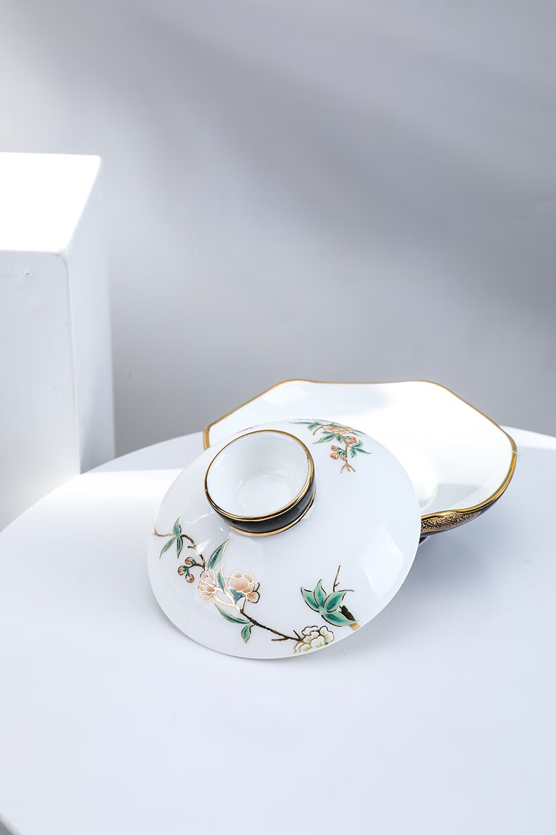 华祥苑国瓷永丰源茶具石榴家园8头16头夫人瓷茶器茶具组套送礼礼品