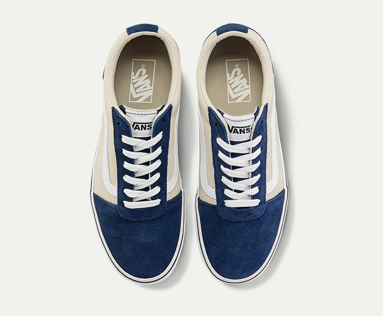 万斯(vans)ward蓝棕拼色休闲风男鞋板鞋运动鞋【先鉴别在发货】 深