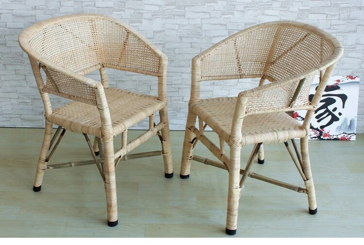藤椅手工天然老式藤椅子圈椅老人椅电脑椅也太藤椅竹藤椅休闲竹椅子