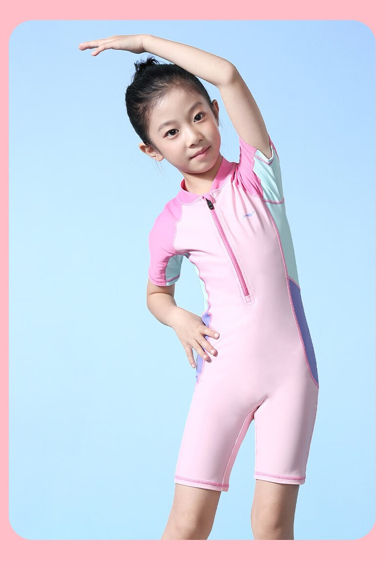 游泳衣泡温泉时尚卡通舒适速干专业泳装可爱中大童4-12岁亲子宝宝分体