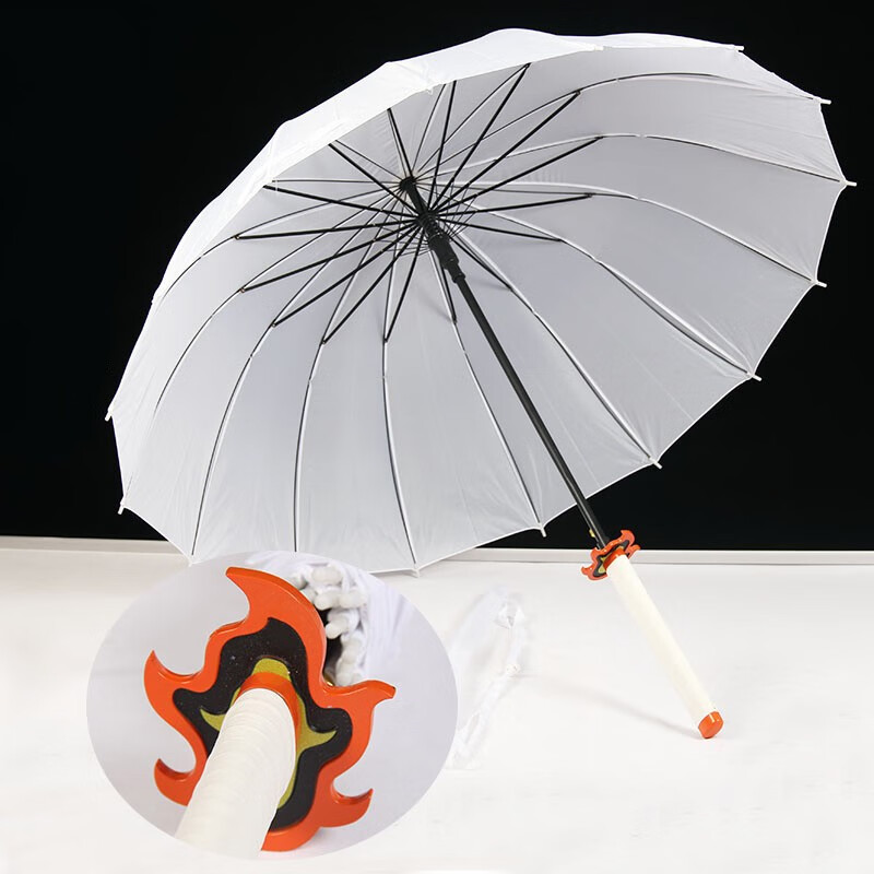 武士长柄动漫刀剑伞鬼灭之刃二次元个性晴雨两用伞灶门炭治郎伞伞袋16