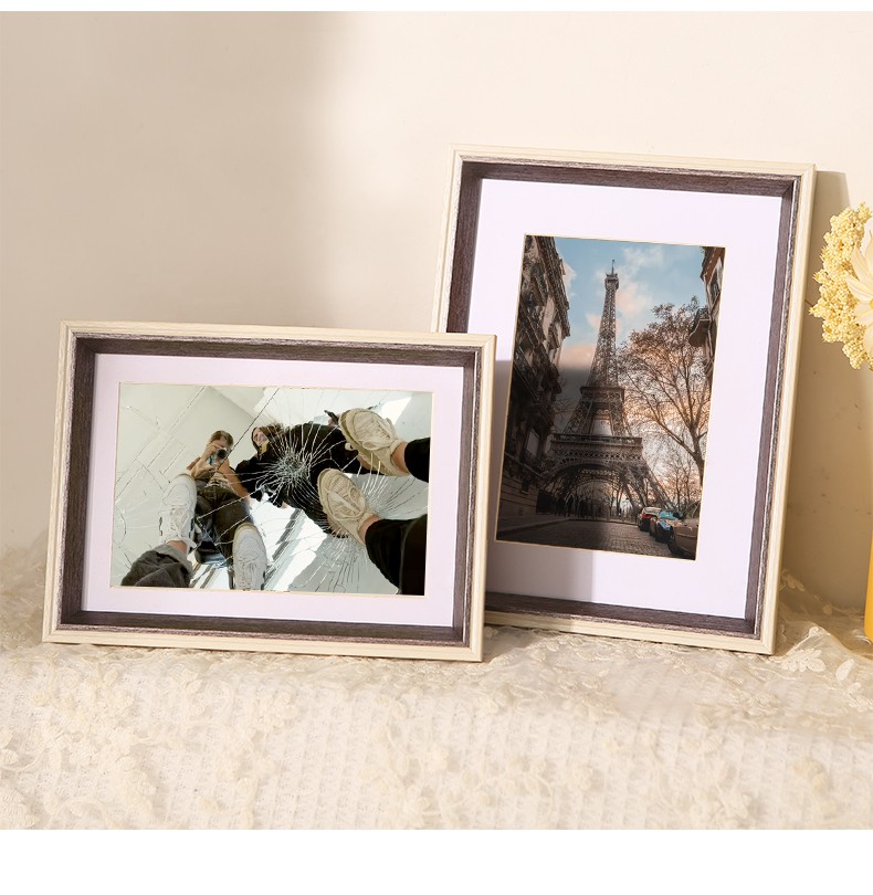 维佳清新简约相框摆台678正方形12寸洗照片画框装裱框a4高级感儿童像