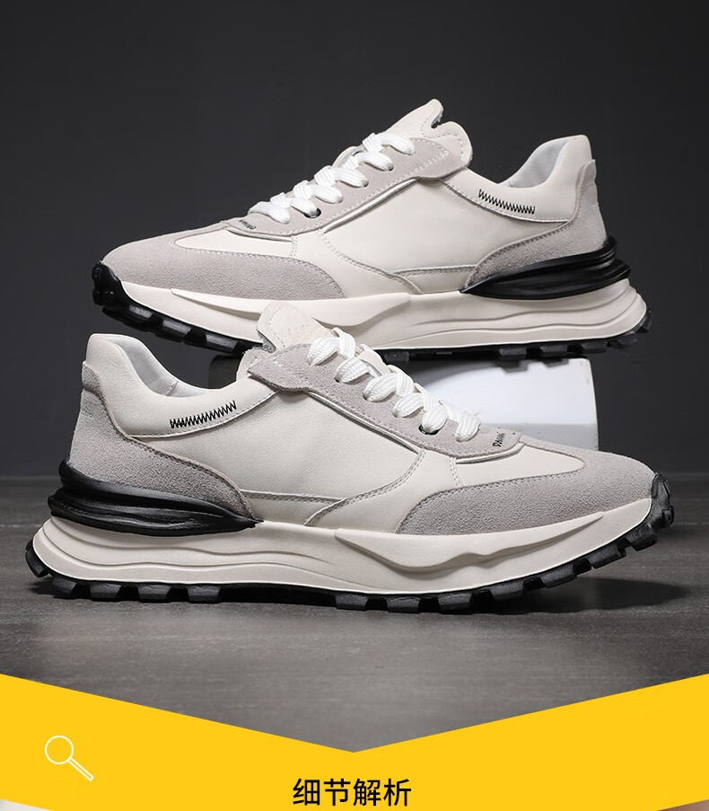 apple苹果男鞋 2022新品头层牛皮户外运动休闲鞋软底减震旅游鞋真皮