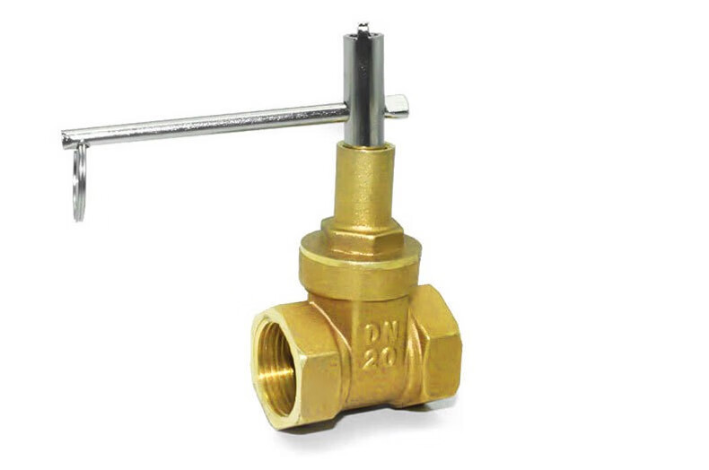 闸阀dn15dn20内三角钥匙开关水阀内丝扣水表前防盗锁闭闸阀 1寸 dn25