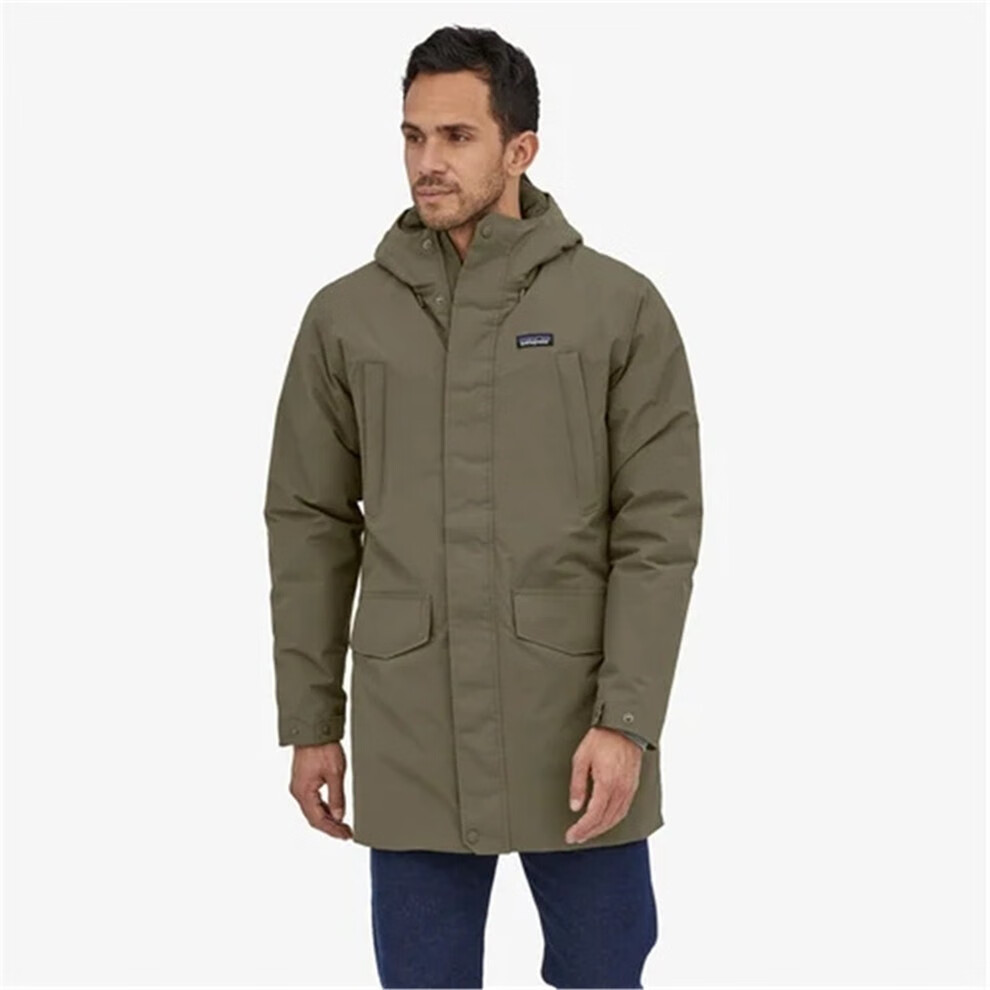 patagonia巴塔哥尼亚羽绒服男士中长款派克大衣city storm冬季防寒