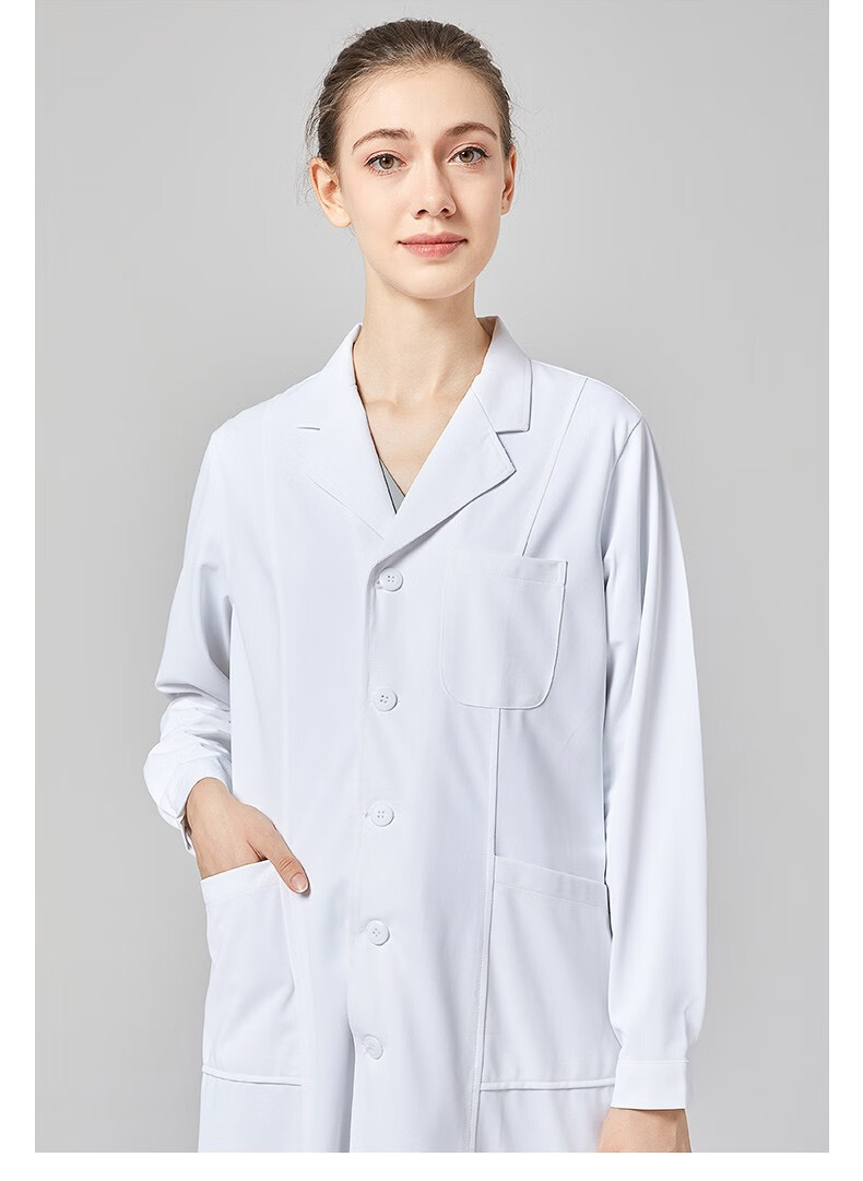 盛系耐酸碱化学生物大学实验室实验服研究生工作服白