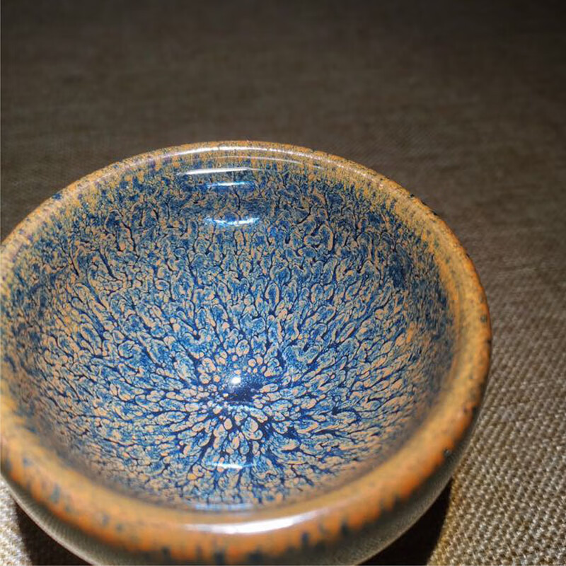 【建盏名称】鹧鸪斑百花 【作者】罗守华 【用途】品茗,自用,收藏