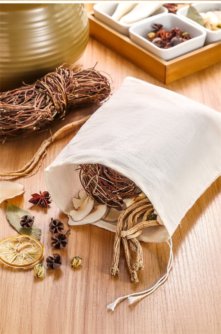 烘焙精灵中药袋全棉纱布袋煲汤袋煎熬中药隔渣过滤袋卤料佐料袋泡茶叶