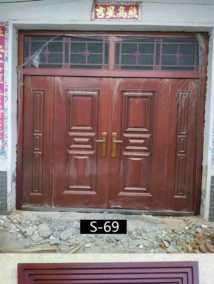 家莱宝锌合金别墅大门双开门农村进户大门对开堂屋大门仿铜门家用车库