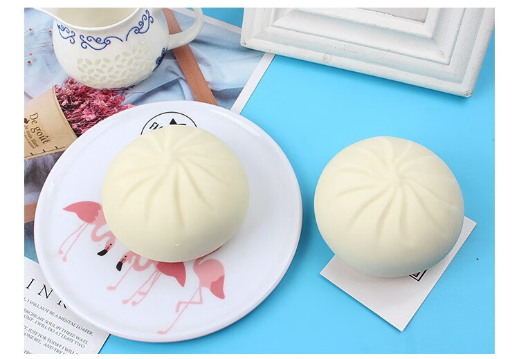 创意减压假包子解压神器大包子捏捏乐仿真小笼包慢回弹减压玩具假恶搞