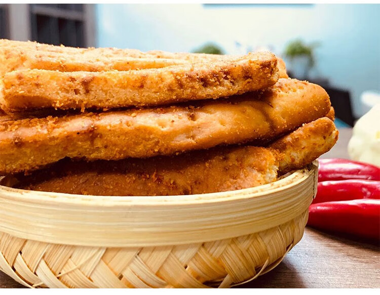 新疆特产香辣孜然味炒馕馕饼馕锅巴炒馕128g孜然味128g8袋装